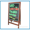 90 kinds flashing modes wooden outdoor electronic advertising board waterproof low price fluorescent led writing board